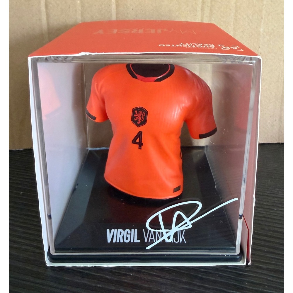 FanCollex Virgil Van Dijk Netherlands 2026 Home Jersey AR Figure KNVB Orange 4